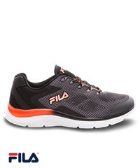 Fila Men's Memory Exolize 2 Castlerock/Black/Tangerine Tango Athletic Shoes