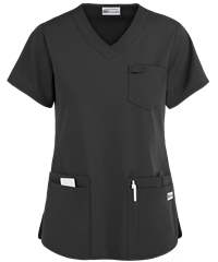 Style # 303: BLACKUA Best Buy Scrubs Women's 5-Pocket V-Neck Top