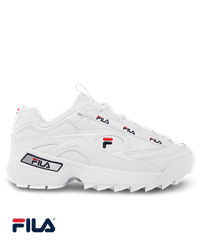 FILA D-Formation White/Fila Navy/Fila Red Retro Women's Athletic Nursing Shoes