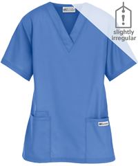 Style # 61: CEILUA Best Buy Scrubs Women's 3-Pocket V-Neck Top **Slightly IRREGULAR**