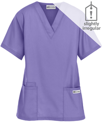 Style # 61: DALILUA Best Buy Scrubs Women's 3-Pocket V-Neck Top **Slightly IRREGULAR**