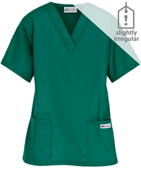 Style # 61: HUNTEUA Best Buy Scrubs Women's 3-Pocket V-Neck Top **Slightly IRREGULAR**