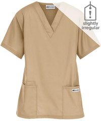 Style # 61: KHAKIUA Best Buy Scrubs Women's 3-Pocket V-Neck Top **Slightly IRREGULAR**