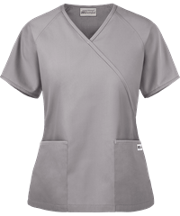 Style # 668: DOVEUA Best Buy Scrubs Women's 2-Pocket Mock Wrap Top