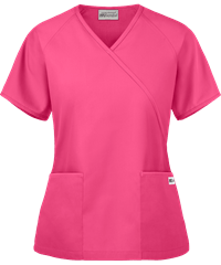 Style # 668: FUCHSUA Best Buy Scrubs Women's 2-Pocket Mock Wrap Top