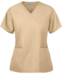 Style # 668: KHAKIUA Best Buy Scrubs Women's 2-Pocket Mock Wrap Top