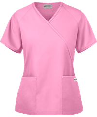 UA Best Buy Scrubs Women's 2-Pocket Mock Wrap Top