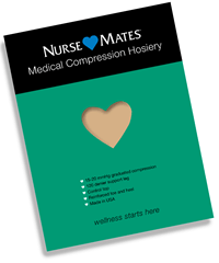Nurse Mates "Medical Compression" Women's 15-20 mmHg Full Support Pantyhose