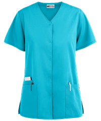 Style # 91: TURQUUA Best Buy Scrubs Women's 3-Pocket Snap Front Top