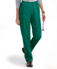 Style # 978: HUNTEUA Best Buy Scrubs Women's 3-Pocket Elastic Waist Tapered Pants