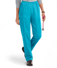 Style # 978: TURQUUA Best Buy Scrubs Women's 3-Pocket Elastic Waist Tapered Pants