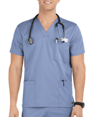 Style # AB615: CEILUA Advantage STRETCH Men's 6-Pocket V-Neck Scrub Top