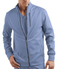 Style # AB713: CEILUA Advantage STRETCH Men's 4-Pocket Zip Front Warm-Up Scrub Jacket