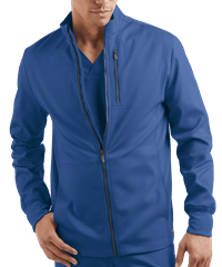 Style # AB713: ROYALUA Advantage STRETCH Men's 4-Pocket Zip Front Warm-Up Scrub Jacket