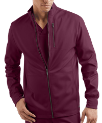 Style # AB713: WINEUA Advantage STRETCH Men's 4-Pocket Zip Front Warm-Up Scrub Jacket
