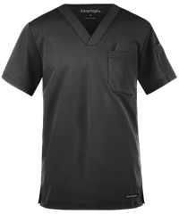 Style # AB799: BLACKUA Advantage STRETCH Men's 2-Pocket V-Neck Scrub Top