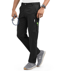 Style # AB841: BLACKUA Advantage STRETCH Men's 7-Pocket Cargo Scrub Pants