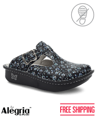 Alegria Classic Work Pretty Women's Buckle Nursing Clogs