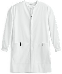 Barco Essentials Unisex 2-Pocket Hidden Snap Front Scrub Lab Coat