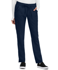 Style # BJ700: NAVYBetsey Johnson Buttercup Women's 6-Pocket Drawstring Scrub Pants