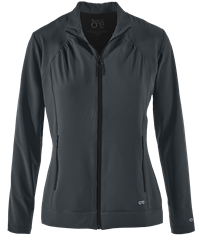 Style # BO5405: STEELBarco One Endure Women's 2-Pocket STRETCH Zip Front Scrub Jacket