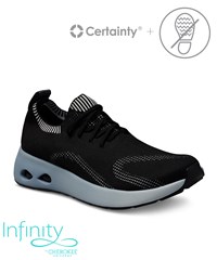 Cherokee Infinity Black Pixelated Women's Lace Up Nursing Sneakers