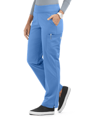 Style # BSS336: CEILUA Butter-Soft STRETCH Women's 4-Pocket Knit Waistband Yoga Scrub Pants
