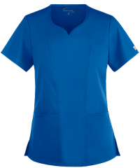 Style # BSS346: RROYUA Butter-Soft STRETCH Women's 4-Pocket Sweetheart Neck Scrub Top