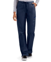 Style # BSS347: NAVYUA Butter-Soft STRETCH Women's 9-Pocket Drawstring w/ Back Elastic Scrub Pants