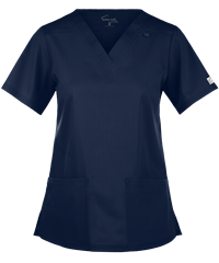 Style # BSS362: NAVYUA Butter-Soft STRETCH Women's 3-Pocket V-Neck Scrub Top