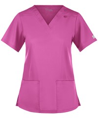 Style # BSS362: ROSEBUA Butter-Soft STRETCH Women's 3-Pocket V-Neck Scrub Top