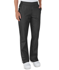 Style # BSS476: BLACKUA Butter-Soft STRETCH Women's 2-Pocket Flat Front w/ Back Elastic Scrub Pants
