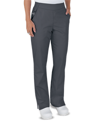 Style # BSS476: PEWTEUA Butter-Soft STRETCH Women's 2-Pocket Flat Front w/ Back Elastic Scrub Pants