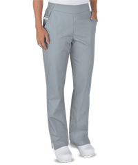 Style # BSS476: SILVEUA Butter-Soft STRETCH Women's 2-Pocket Flat Front w/ Back Elastic Scrub Pants