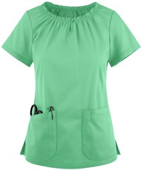 UA Butter-Soft STRETCH Women's 6-Pocket Short Sleeve Peasant Style Scrub Top