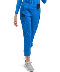 UA Butter-Soft STRETCH Women's 6-Pocket Pin-Tuck Crop Slim with Sport Trim Detail PETITE Scrub Pants