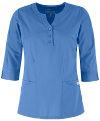 Style # BSS584: CEILUA Butter-Soft STRETCH Women's 2-Pocket Round Neckline Scrub Top