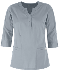 Style # BSS584: SILVEUA Butter-Soft STRETCH Women's 2-Pocket Round Neckline Scrub Top
