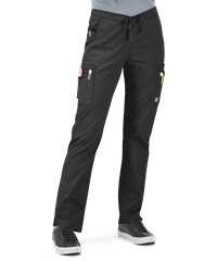 Style # BSS587: BLACKUA Butter-Soft STRETCH Women's 11-Pocket Drawstring Scrub Pants