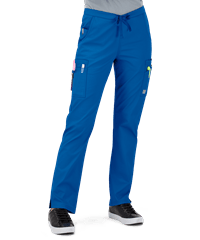 Style # BSS587: RROYUA Butter-Soft STRETCH Women's 11-Pocket Drawstring Scrub Pants