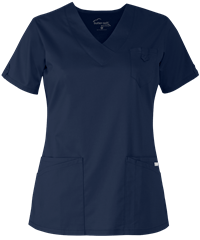 Style # BSS689: NAVYUA Butter-Soft STRETCH Women's 5-Pocket V-Neck Scrub Top