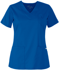 Style # BSS689: RROYUA Butter-Soft STRETCH Women's 5-Pocket V-Neck Scrub Top
