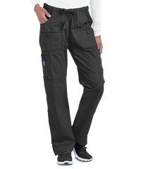 Style # BSS696: BLACKUA Butter-Soft STRETCH Women's 8-Pocket Drawstring Scrub Pants