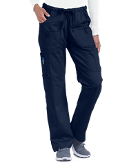 Style # BSS696: NAVYUA Butter-Soft STRETCH Women's 8-Pocket Drawstring Scrub Pants