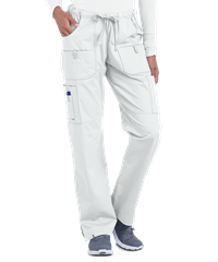 Style # BSS696: WHITEUA Butter-Soft STRETCH Women's 8-Pocket Drawstring Scrub Pants