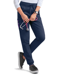 Style # BSS708: NAVYUA Butter-Soft STRETCH Women's 4-Pocket Cargo Jogger Scrub Pants