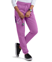 Style # BSS708: ORCHIUA Butter-Soft STRETCH Women's 4-Pocket Cargo Jogger Scrub Pants