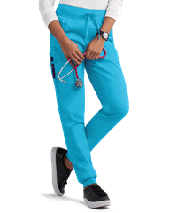 Style # BSS708: TURQUUA Butter-Soft STRETCH Women's 4-Pocket Cargo Jogger Scrub Pants