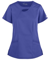 UA Butter-Soft STRETCH Women's 2-Pocket Asymmetric Keyhole Scrub Top