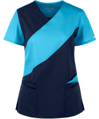 UA Butter-Soft STRETCH Women's 5-Pocket Asymmetric Scrub Top
